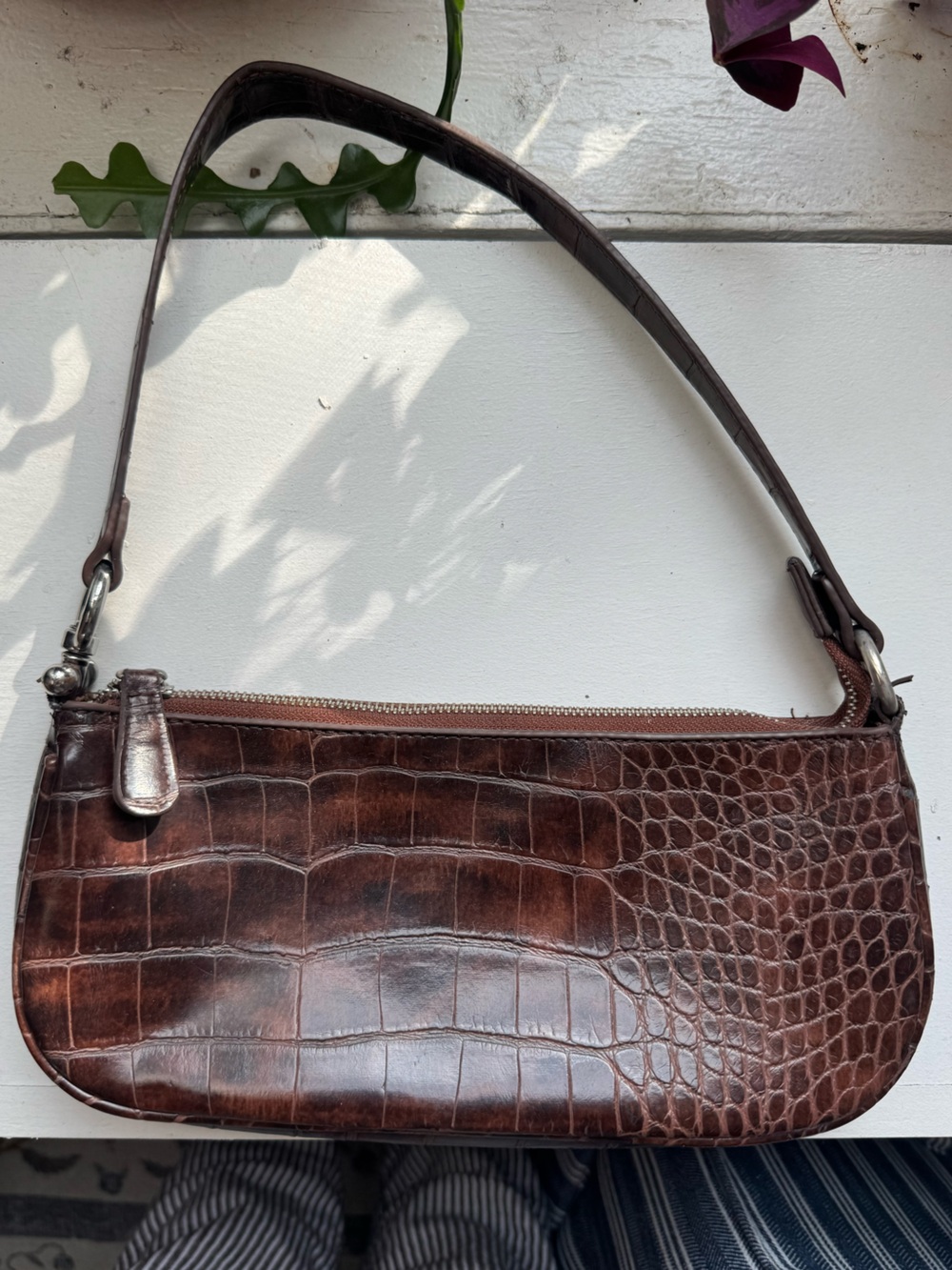 Urban Outfitters Women’s Croc Style Baguette Bag
